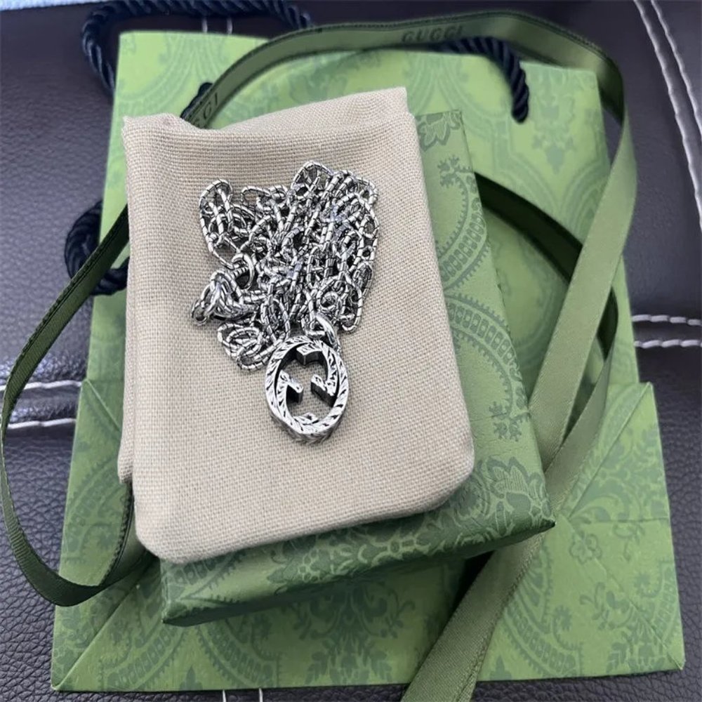 silver necklace